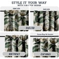 thumbnail image 3 of Vargottam 84 Inch Rod Pocket/Back Tab Cotton Curtains for Windows and Doors- Light Filtering Cotton- Light Filtering Drapes For Doors- Set of 2 Panels, 52"x84"- Peony Botanical Print (Orange), 3 of 8