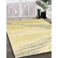 thumbnail image 2 of Ahgly Company Tapis Rond Abstrait Récolte Dorée, 4 Pieds Rond, 2 of 6