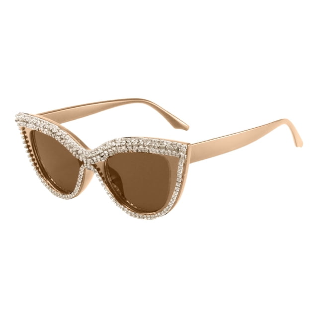 European Style Floral Cat Eye For Women Ballroom Ready With Flat Lens Inlaid Design