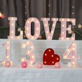 thumbnail image 5 of POINTERTECK Warm White Alphabet Light Led Letter Light Sparkling Led Glitter Alphabet Sign Hanging Hole Night Light for Party Wedding, 5 of 5