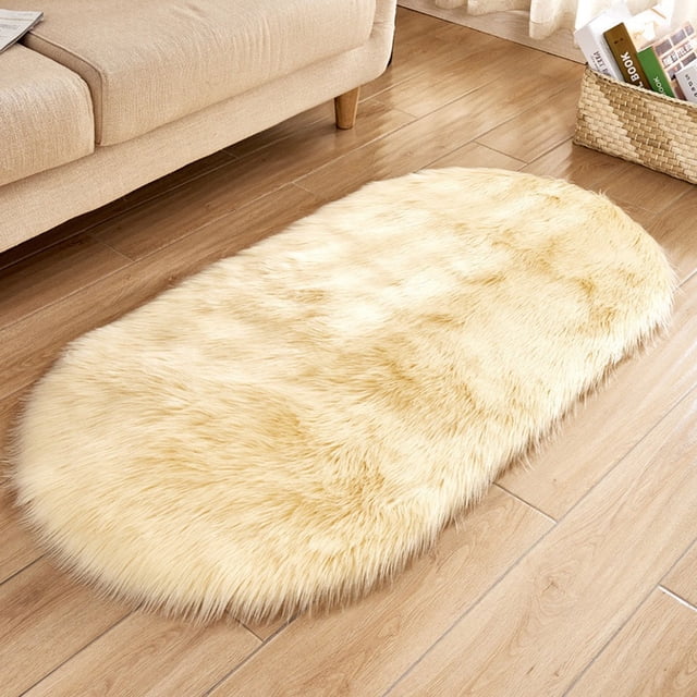 Bdday Indoor Outdoor Rugs Soft Rug Chair Cover Artificial Sheepskin Wool Warm Hairy Carpet Seat Mats Rug Door Mat