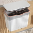 thumbnail image 3 of Baohd Seau à Compost Montable Intérieur Conteneur à Ordures Stable pour Chambre Cuisine Blanc 7L, 3 of 9