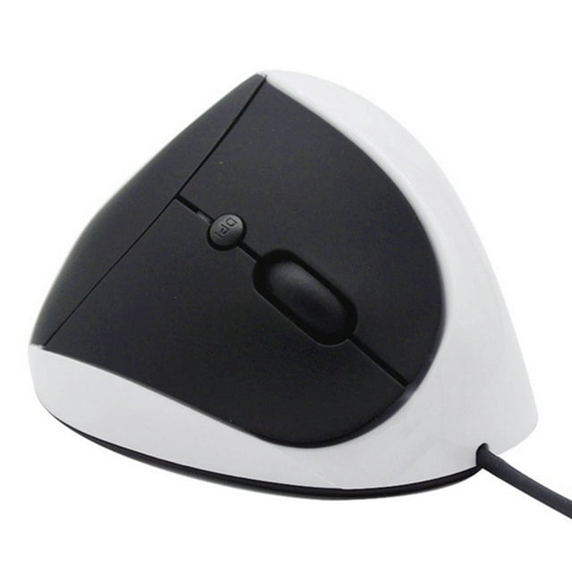 Wired Vertical Mouse, Small Ergonomic Mouse High Precision Optical Mice with Adjustable Sensitivity 800/1200 /1600 DPI, 6 Buttons, for Small Hands WHITE