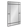 thumbnail image 1 of Kate and Laurel Westgate Transitional Windowpane Rectangle Wall Mirror, 24 x 36, Black, Sophisticated Decorative Window Rectangular Framed Mirror for Wall Decor with Slight Bevel, 1 of 8
