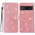 thumbnail image 1 of Compatible with Google Pixel 7A Sparkling Glitter Wallet Case with Card Pocket Flip Cover, 1 of 5