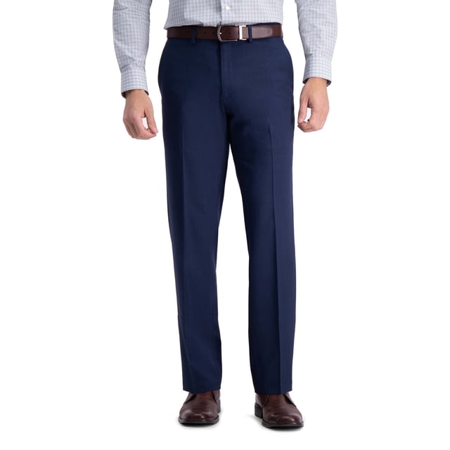 Haggar Men's Premium Comfort Straight Fit Flat Front Dress Pant