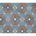 thumbnail image 4 of oneOone Cotton Flex Fabric Diamond & Swirl Ikat Print Fabric By The Yard 40 Inch Wide, 4 of 4