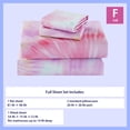 thumbnail image 3 of Mainstays Kids Microfiber Bed Sheet Set, Full, Tie Dye, 4 Pieces, 3 of 8
