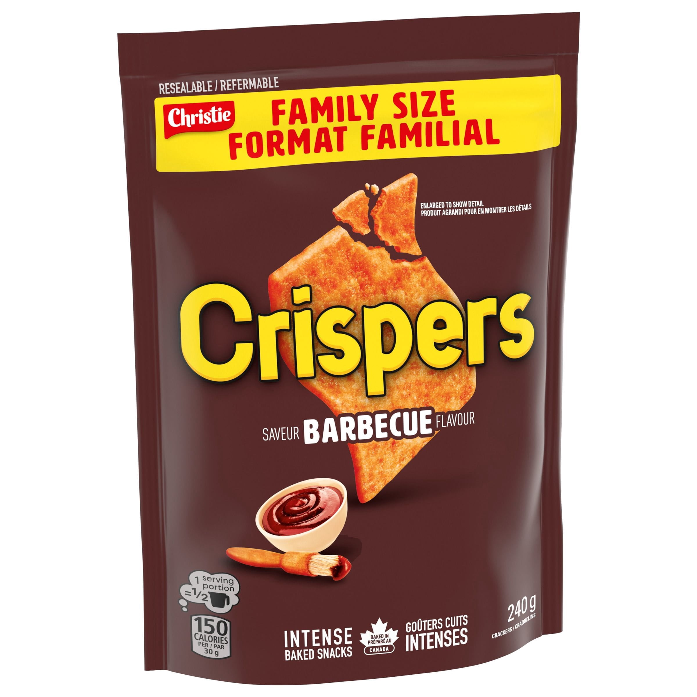 Crispers, BBQ Flavour, Family Size, Barbecue Salty Snacks, Is It a Chip or a Cracker