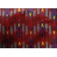 thumbnail image 4 of oneOone Coton Soie Tissu Rayé Ikat Tissu Imprimé 1 Yard 42 Inch Wide, 4 of 4
