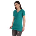 thumbnail image 3 of Inkmeso Long Length Notch Neck Top For Women Basic Cotton Tee Shirt w/ Pocket Patch Legging Top, 3 of 7