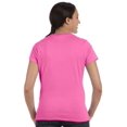 thumbnail image 3 of Hanes SL04 Womens Nano-T T-Shirt Size Large, Purple, 3 of 4