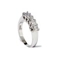 thumbnail image 2 of 3/4 ct Princess Cut Diamond Wedding Ring 5-Stone Womens Stackable Band 14k Gold, 2 of 3