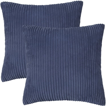 Unique Bargains 2 Pcs Housses de Coussin en Velours Côtelé Doux, Housses de Coussin Décoratives, Taie d'Oreiller de Sofa,
