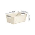 thumbnail image 3 of Kmonabie Upgraded Stackable Storage Bins with Handle, White Plastic Organizer Containers for Kitchen Pantry Bathroom Cabinet Drawer Wardrobe Organization, 3 of 6