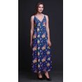 thumbnail image 2 of Bimba Robe Longue d'Été Sans Manches à Imprimé Teinture sur Nœuds Florale pour Femme, Décontractée, Maxi, de Plage - Grand, 2 of 6