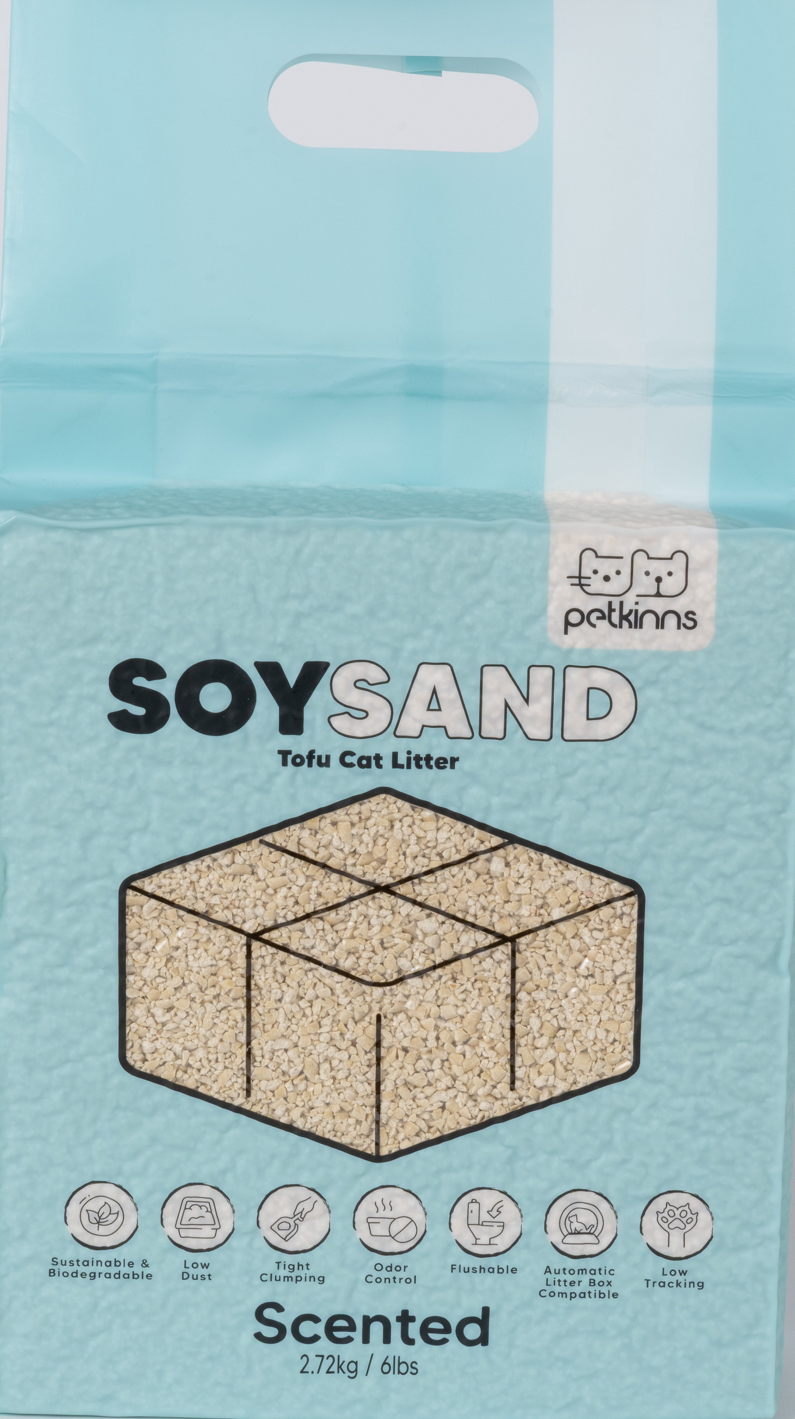 SOYSAND Tofu Cat Litter, Scented Natural Soy-Based Clumping Cat Litter - 6 LBS