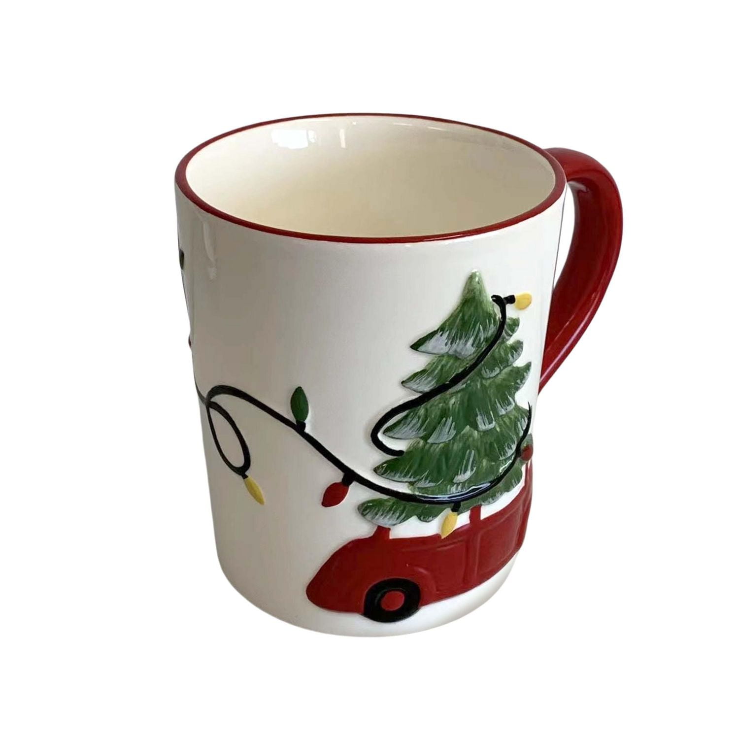Holiday Time Tasse en céramique voiture/arbre 14,5 oz