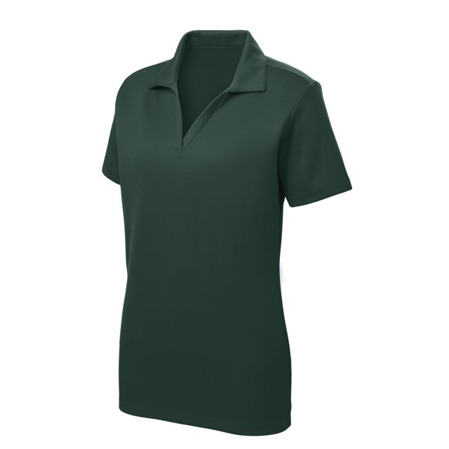 Gravity Threads Polo en Maille de Course pour Femmes - Vert Forêt Foncé - Grand