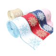 thumbnail image 3 of 10yd/960in Christmas Decorative Polyester Ribbon Christmas Tree Atmosphere Decoration Ribbon Snowflake Print Gift Packaging Ribbon, 3 of 7