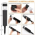 thumbnail image 2 of Binwennn Reading Lamp Clip Bed Rice Light Curtain Reading Lamp for Bedroom Nightstand 4pc Solar Lights Mini Solar Lights Outdoor Solar Lights Grounded Plug Solar Lights, 2 of 5