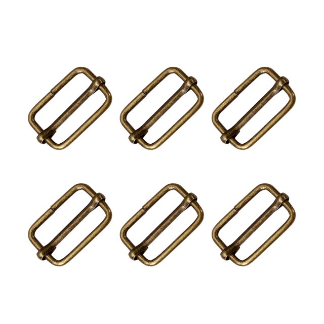 SHISUYAN 100PCS Slide Belt Connection Roller Buckles Bag Strap Adjustable Metal Pin Buckles for Backpack Suitcase Clothes