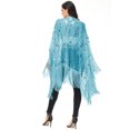 thumbnail image 5 of Womens Oversize Hand Beaded Fringed Sequin Evening Shawl Wrap, 5 of 5