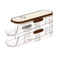 thumbnail image 4 of Lipstore Egg Holder for Fridge Egg Organizer Large Capacity Egg Rack Automatic Egg Roller 2 Tier, 4 of 8