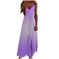thumbnail image 2 of Ovzne Robes d'Été pour Femmes Robe Robes d'Été pour Femmes Imprimé Sans Manches Col Rond Robe Robes Décontractées Robe de Printemps Imprimée Liquidation, 2 of 5