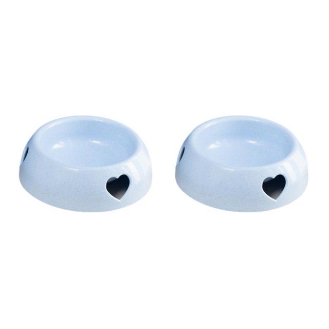 Maytalsory Environmentally Friendly Choice For Pet S Feeding Plastic Dog Bowl And Multiple light blue large size 2Set