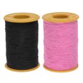 thumbnail image 1 of Uxcell 2pcs Elastic Sewing Thread 547 Yards 0.5mm Thickness Latex Sewing Thread for Hand Sewing, Gathering, Black & Pink, 1 of 6