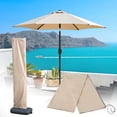 thumbnail image 1 of Heavy Duty Patio Umbrella Cover 190D Cloth Umbrella Storage Bag With Drawstring Closure Waterproof Sun Rain Protection Cover For Center Pole Cantilever Umb, 1 of 7