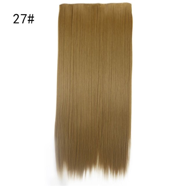 Hair Extensions Real As Remy Fashion Hair Long Clip In Hair Extensions Full Head Straight Wig, Hair Extensions & Accessories for Women