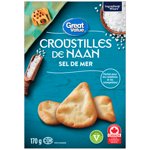 Great Value Crispes de Naan, sel de mer