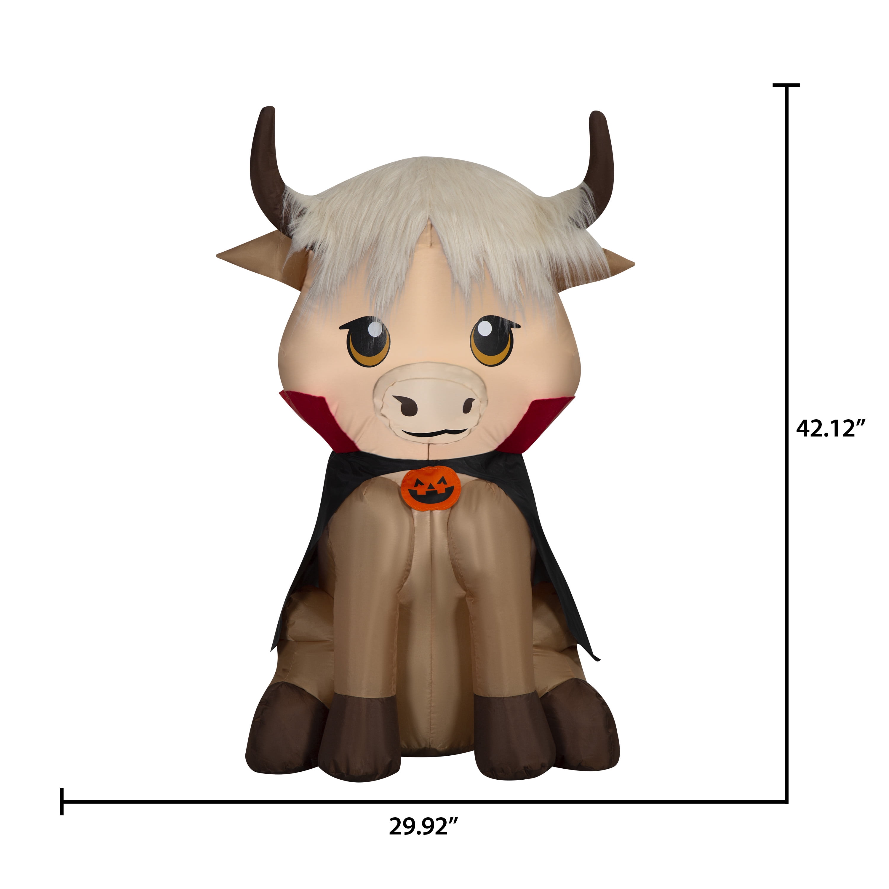 Airblown Yard Inflatables Halloween Light Cow