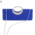 thumbnail image 2 of Lubelski Women Luxury Rhinestone Satin Pleated Evening Bag Party Clutch Purse Handbag, 2 of 7