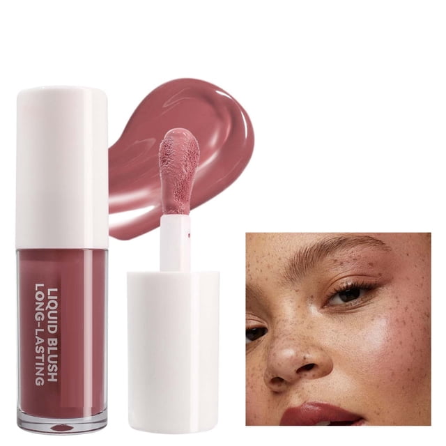 Beauty Blush Liquid Powder Blusher To Highlight Color Facial Rouge Makeup 6 Color Eye Shadow Face Powder Blusher Good Color Is Not Easy To Tingle Powder Blusher 4.5Ml, Blush for Women