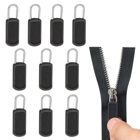 SLMOTUAE 10-Pack Zipper Repair Kit, Replacement Zipper Parts, Removable Zipper Pulls, Zip Fix Repair Kit for Suitcases, Jackets, Backpacks, and Boots