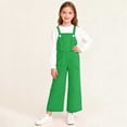 thumbnail image 2 of Children's Solid Color Pocket Jumpsuit, Mid Size Casual Overalls for Adults, Comfortable and Versatile, 2 of 9