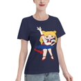 thumbnail image 2 of T-Shirt Basique à Manches Courtes pour Femmes Sailor Moon Édition Q Tsukiha, 2 of 6