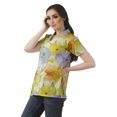thumbnail image 3 of Moomaya Chemise Tunique Style Enveloppant pour Femmes en Coton Décontracté Col Classique Boutonné, 3 of 6