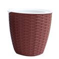 thumbnail image 1 of CAROOTU Couverture de Pot de Plante Couverture de Fleur de Rotin en Plastique Intérieur Rond Décor Moderne Jardinière Durable, 1 of 7
