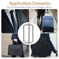 thumbnail image 4 of SHISUYAN 20PCS Slide Belt Connection Roller Buckles Bag Strap Adjustable Metal Pin Buckles for Backpack Suitcase Clothes (Silver), 4 of 9