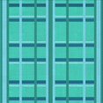 thumbnail image 1 of Ahgly Company Machine Washable Indoor Square Transitional Bright Cyan Blue Area Rugs, 7' Square, 1 of 7