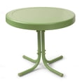 thumbnail image 1 of Crosley Furniture Table d'Appoint Rétro en Métal pour Extérieur/cour Arrière/patio 19 Pouces x 22 Pouces, Vert, 1 of 5