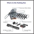 thumbnail image 3 of TV Antenna Outdoor Amplified Motorized 360 Degree Rotation Digital HDTV Antenna 150 Miles Range Wireless Remote, 3 of 10