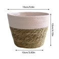 thumbnail image 2 of Storage Basket Plant Pot 10 Inch  Natural Design Hand-woven Indoor Outdoor Decorate Handmade Flowerpot Containers, 2 of 13