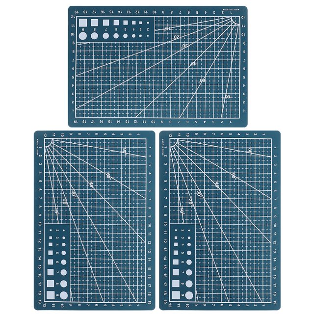 KAKOWELY board 3pcs Cutting Board For Crafts Cutting Mat For Sewing Plastic Cutting Mat Fabric Cutting Mat Cutting Mat Versatile A5 Double-Sided Cutting Mat For Crafts