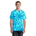 thumbnail image 1 of Port & Company Mens Essential Tie-Dye Tee - Turquoise - X-Large, 1 of 1