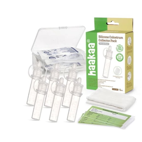haakaa Ensemble collecteur de colostrum en silicone